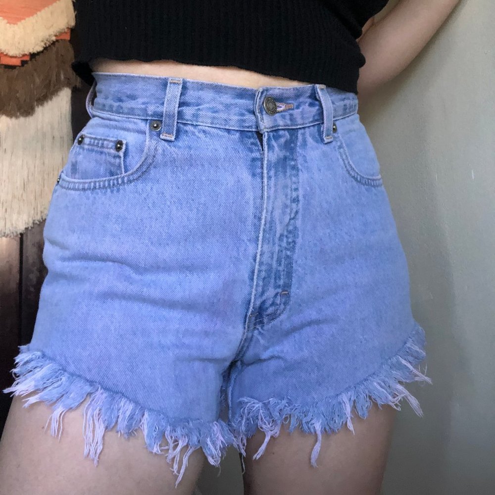 Purple Vintage Denim Shorts